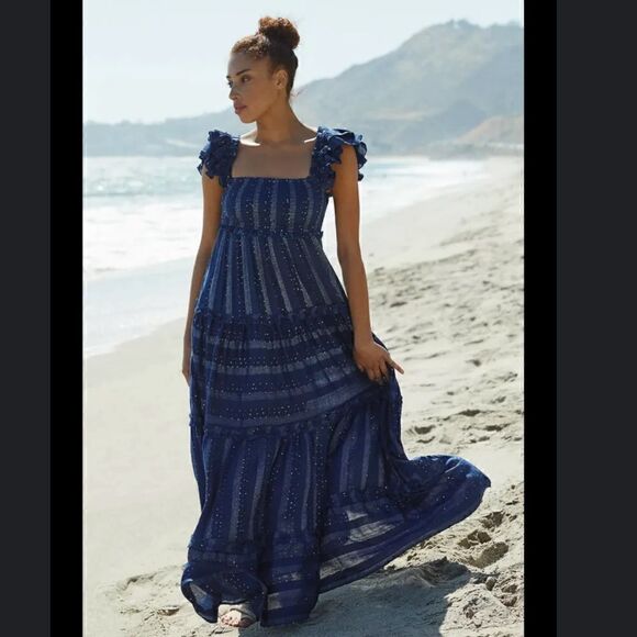 Anthropologie PQ Victoria Maxi Dress Size M/L - Picture 1 of 8
